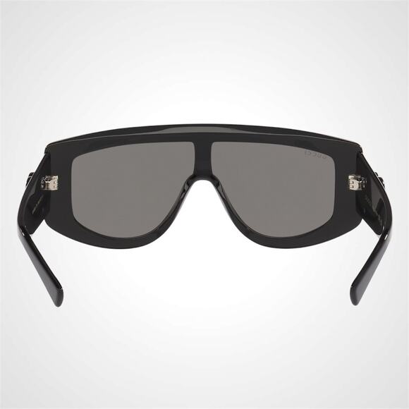 New GUCCI Sunglasses Black Wrap Shield Oversized Grey Lens GG 99-1-130mm - Picture 6 of 8